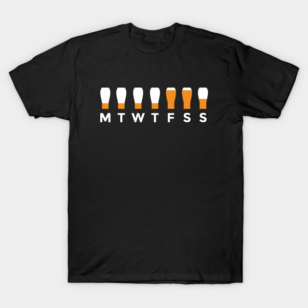 Beers Weekly Consumption T-Shirt by notami